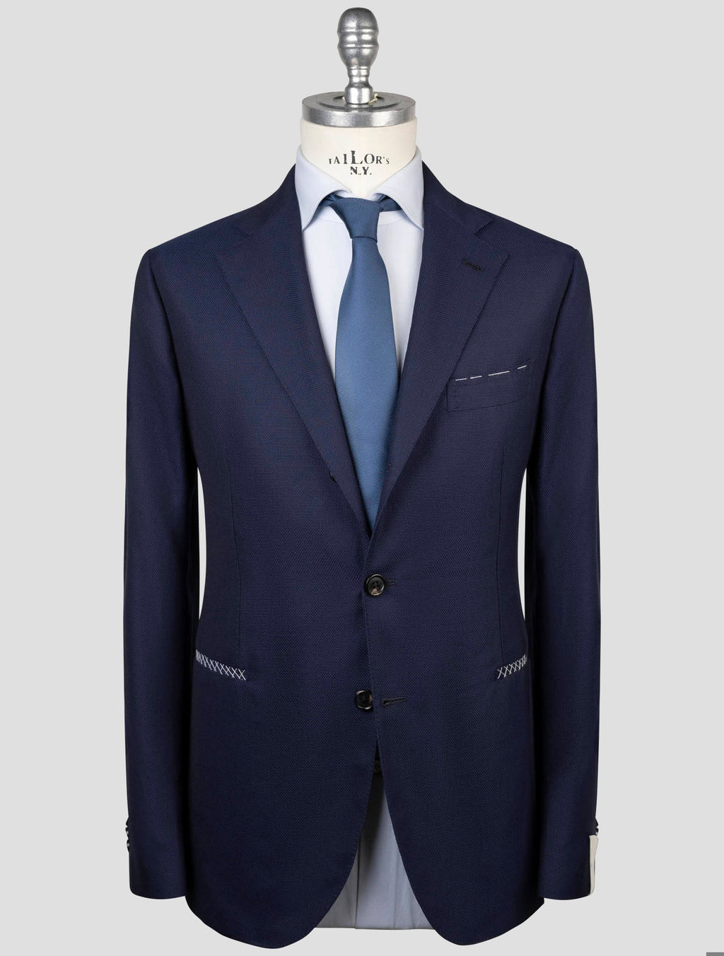 Luigi Borrelli Blue Virgin Wool Blazer