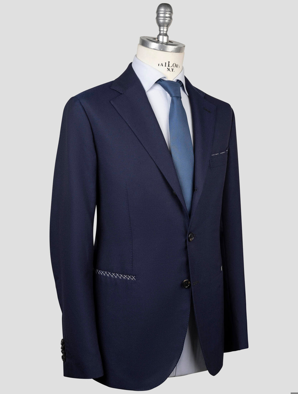 Luigi Borrelli Luigi Borrelli Blue Virgin Wool Blazer Blue 001