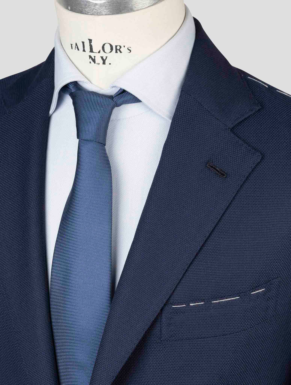 Luigi Borrelli Blue Virgin Wool Blazer