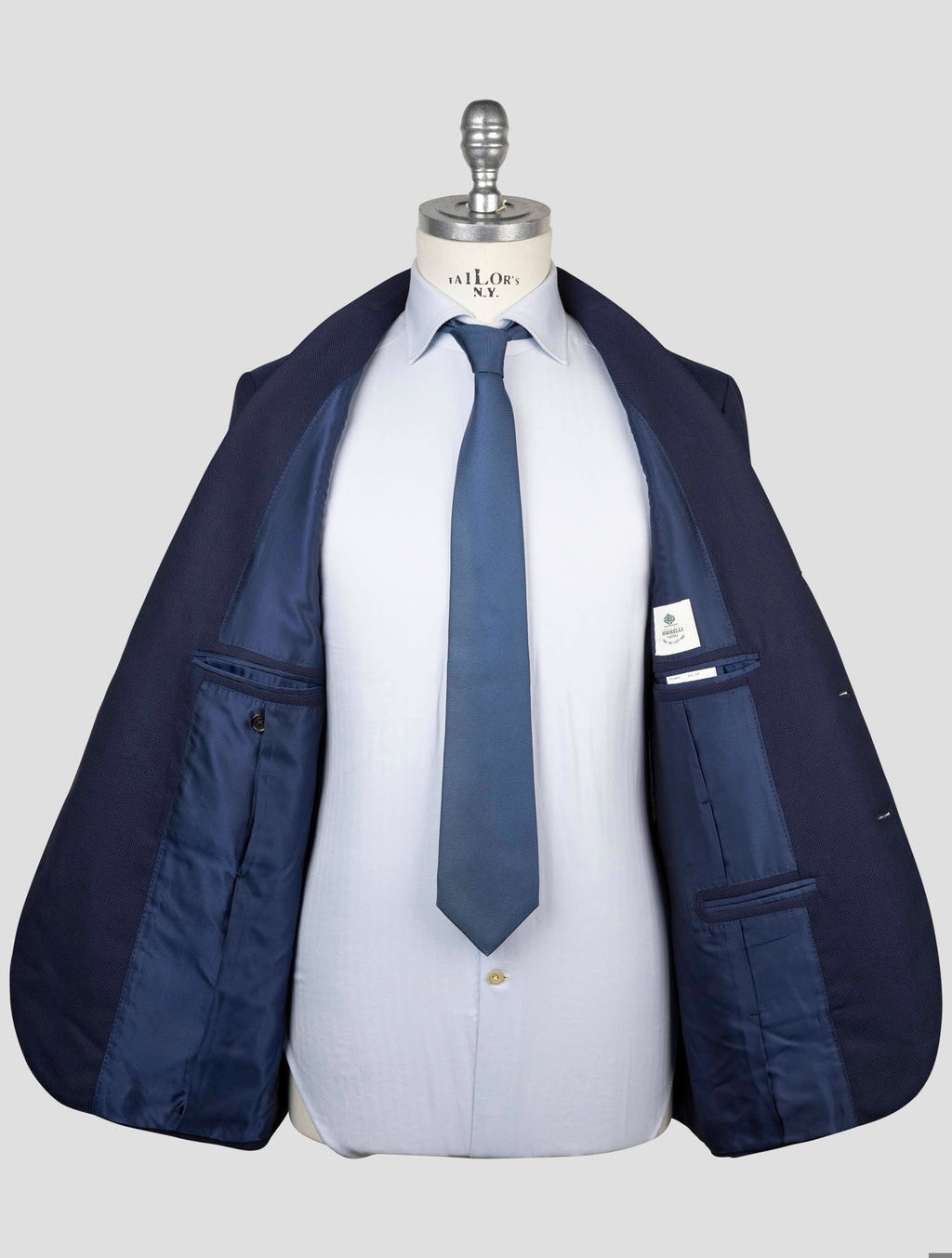 Luigi Borrelli Blue Virgin Wool Blazer
