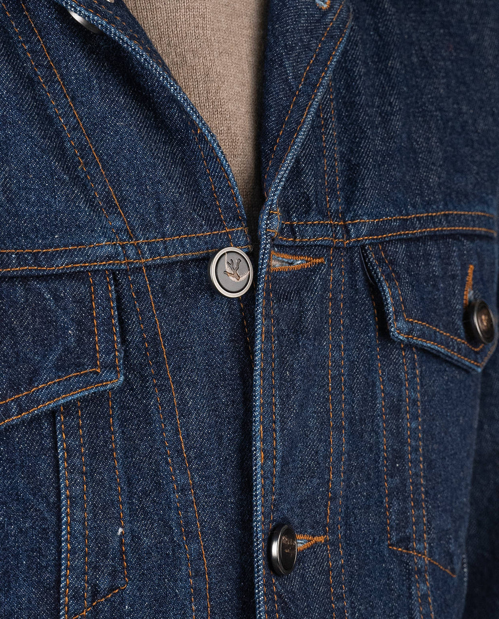Isaia Blue Cotton Coat