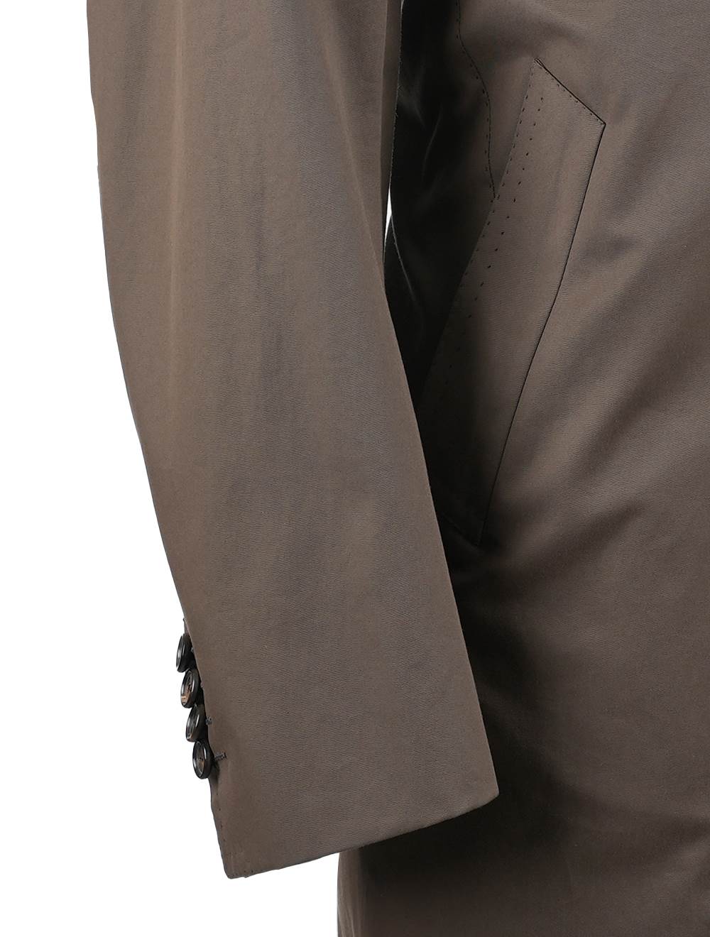 Cesare Attolini Brown Cotton Overcoat