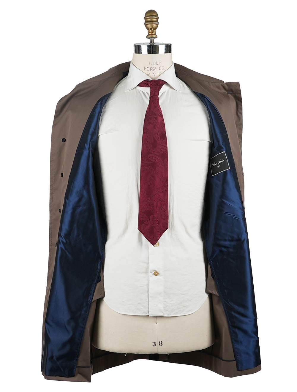 Cesare Attolini Brown Cotton Overcoat