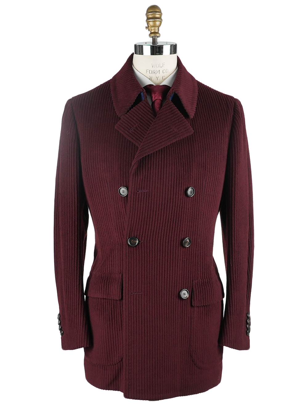 Cesare Attolini Cesare Attolini Burgundy Wool 170's Cashmere Overcoat Burgundy 000