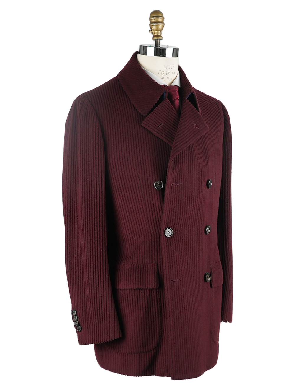 Cesare Attolini Cesare Attolini Burgundy Wool 170's Cashmere Overcoat Burgundy 001