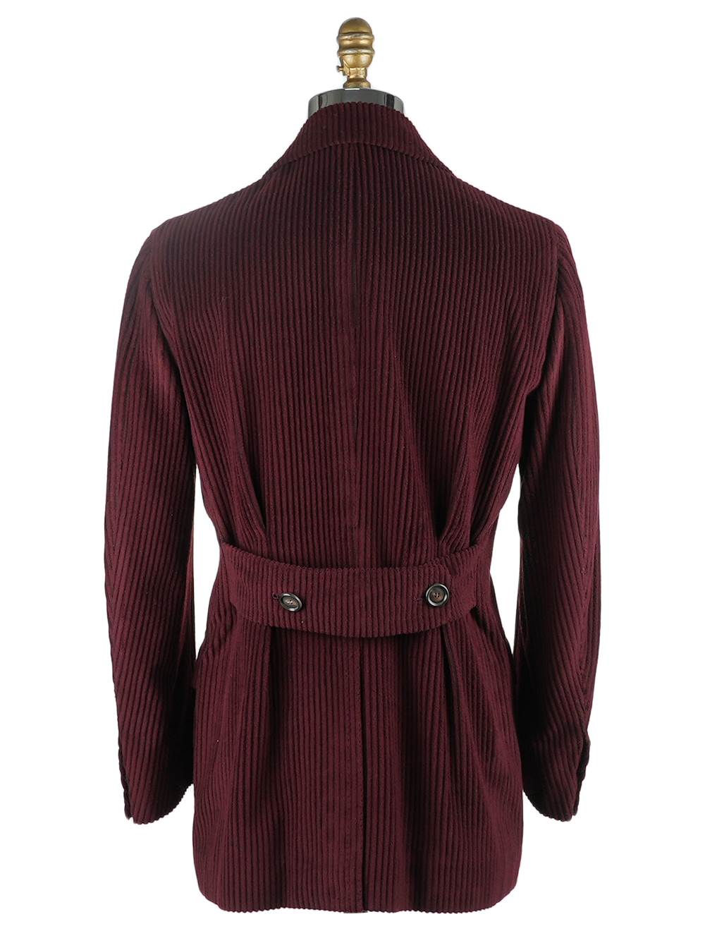 Cesare Attolini Burgundy Wool 170's Cashmere Overcoat
