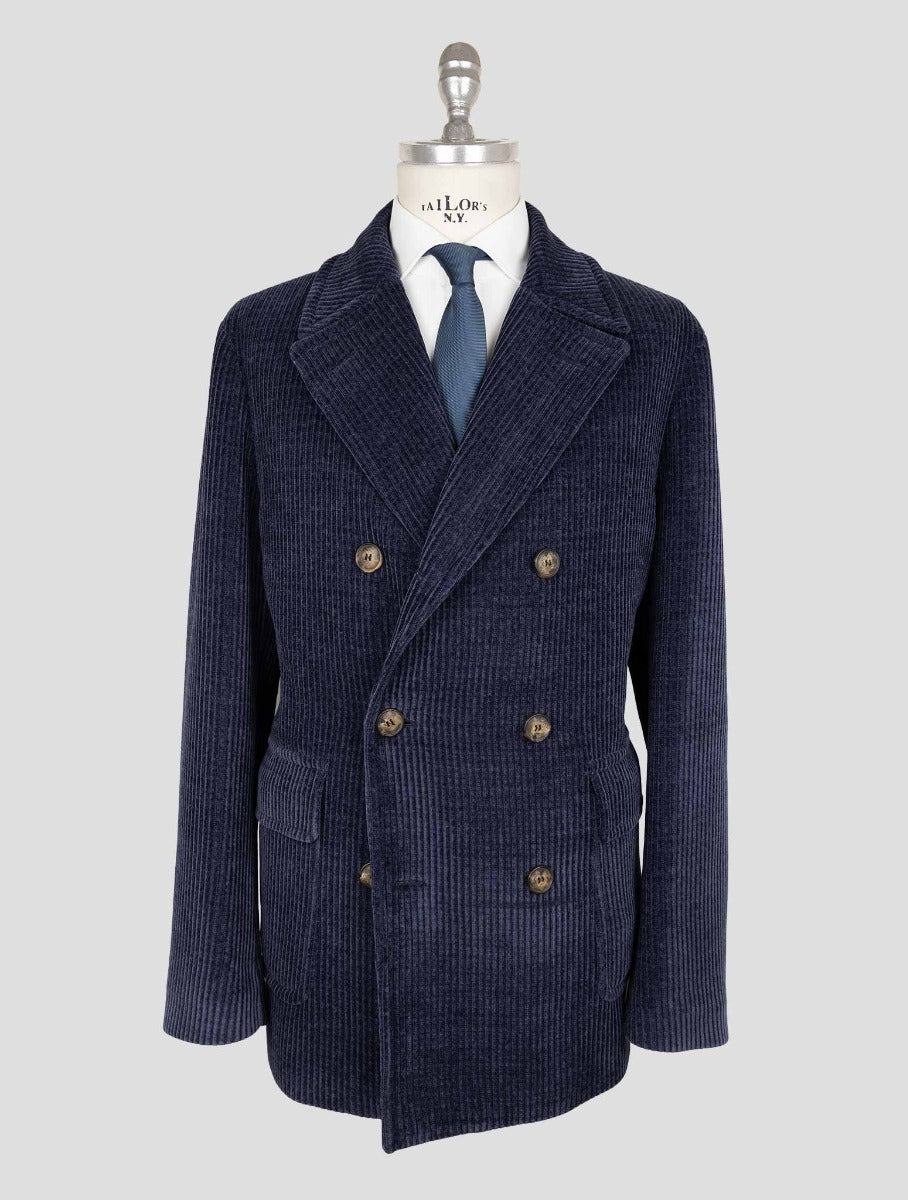 Giampaolo Blue Pl Ea Velvet Coat