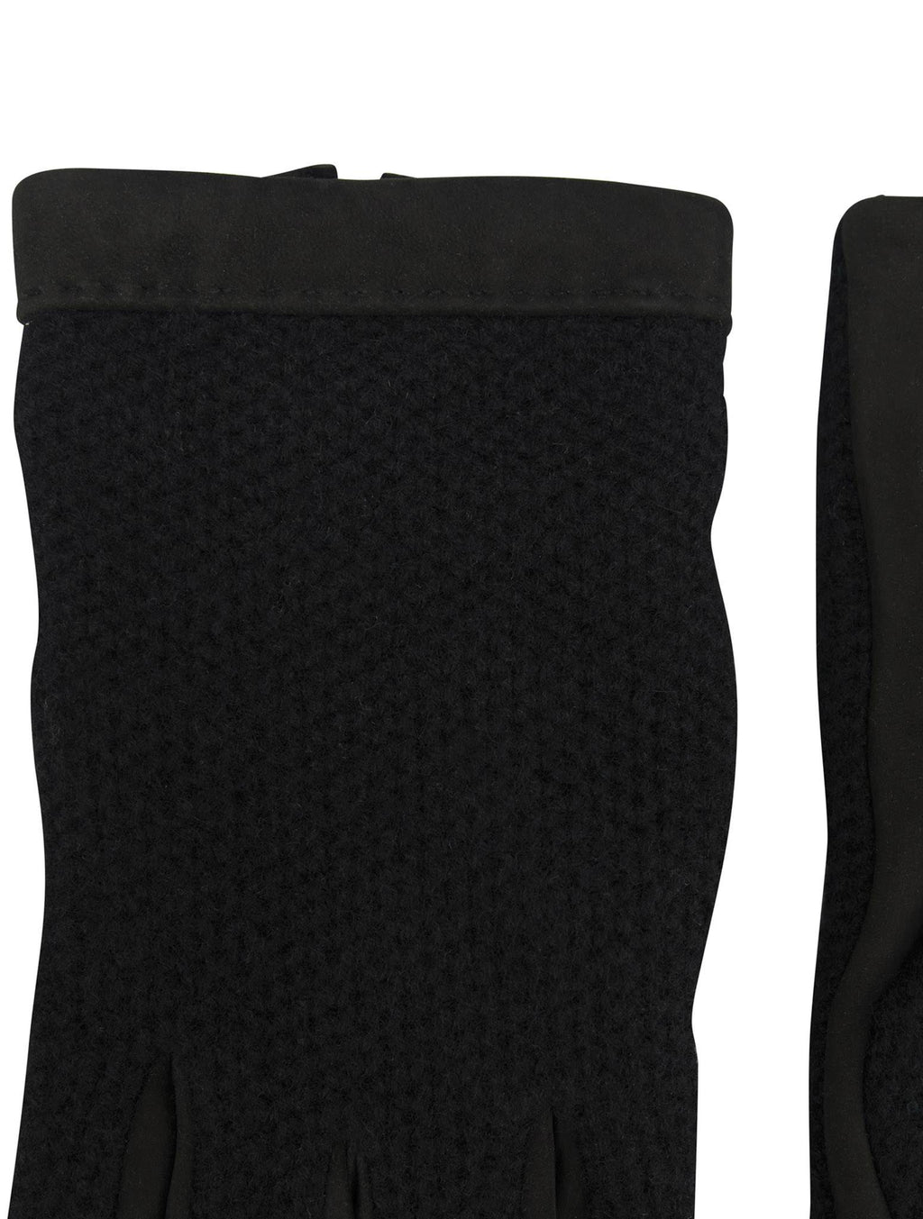Kiton Kiton Blue Leather Cashmere Gloves Blue 001