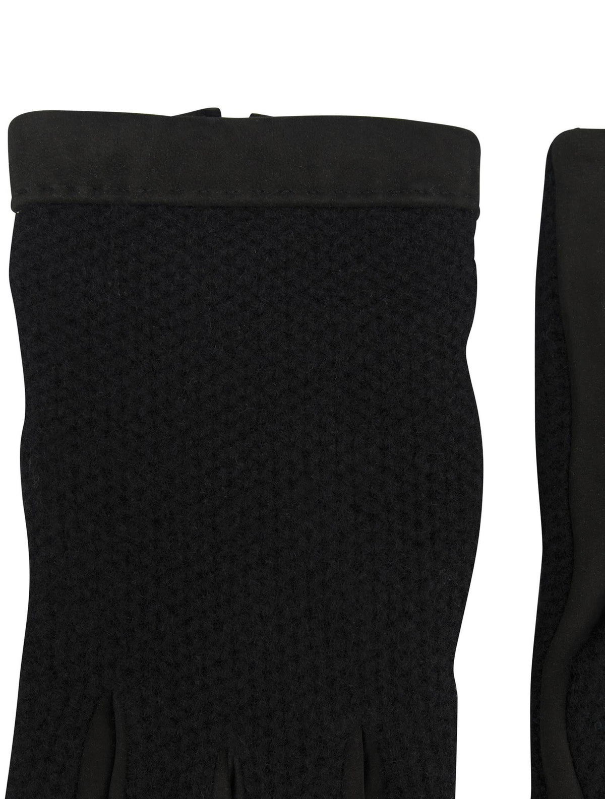 Kiton Kiton Blue Leather Cashmere Gloves Blue 001