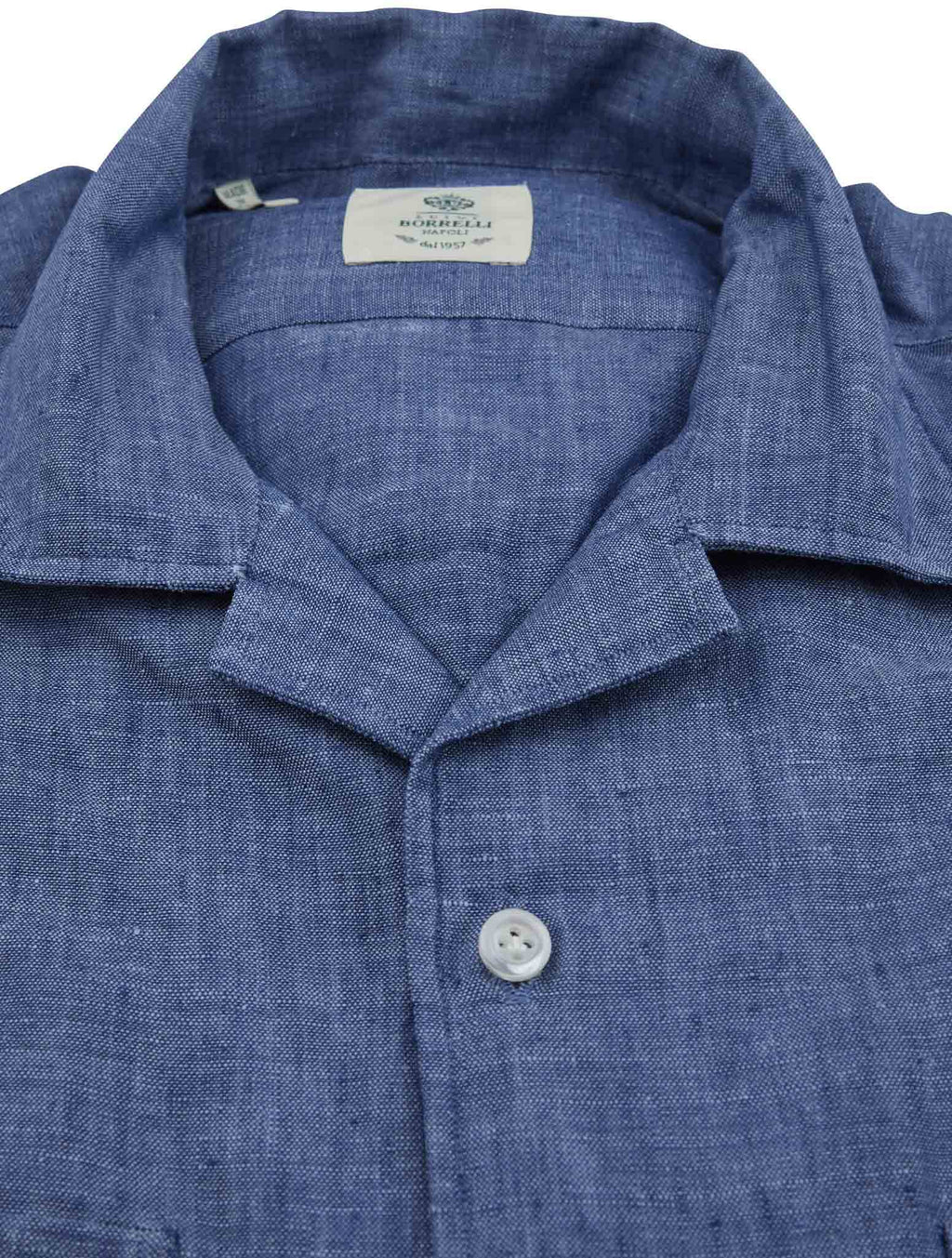 Luigi Borrelli Luigi Borrelli Blue Linen Shirt Blue 001