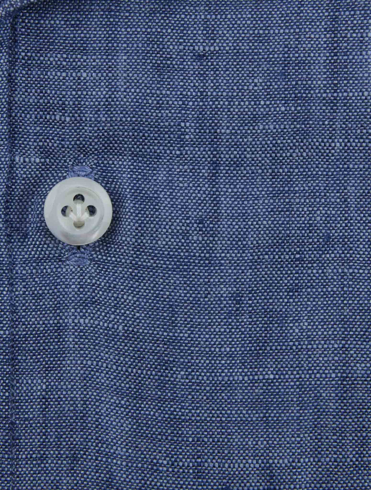 Luigi Borrelli Blue Linen Shirt