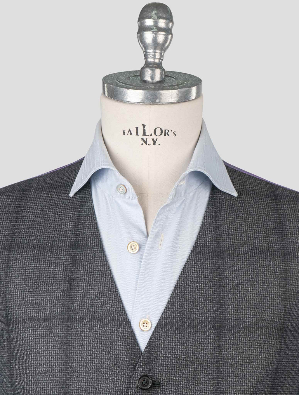 Isaia Gray Wool Vest