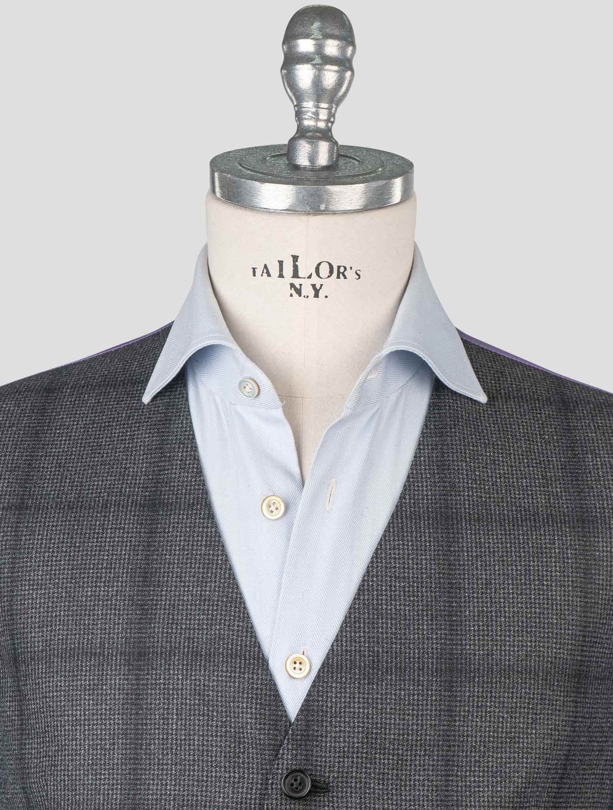 Isaia Gray Wool Vest
