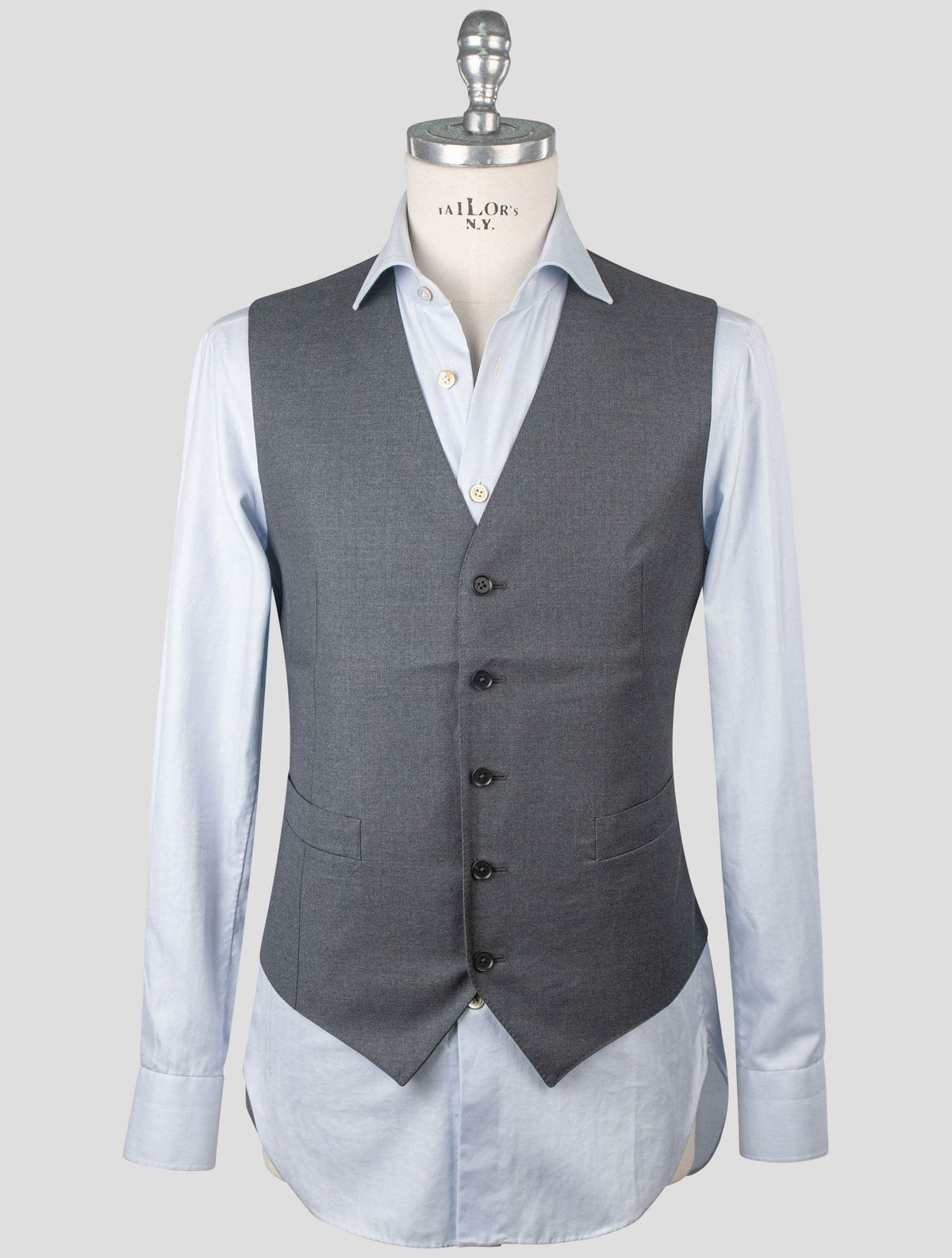 Isaia Isaia Gray Wool Vest Gray 000
