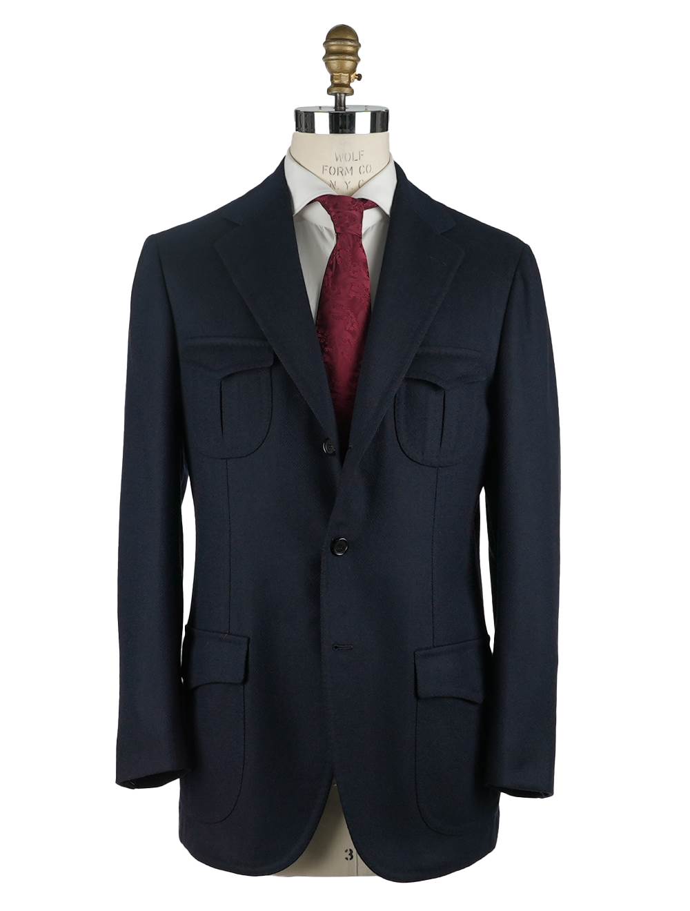 Cesare Attolini Cesare Attolini Blue Black Wool Cashmere Blazer Blue / Black 000