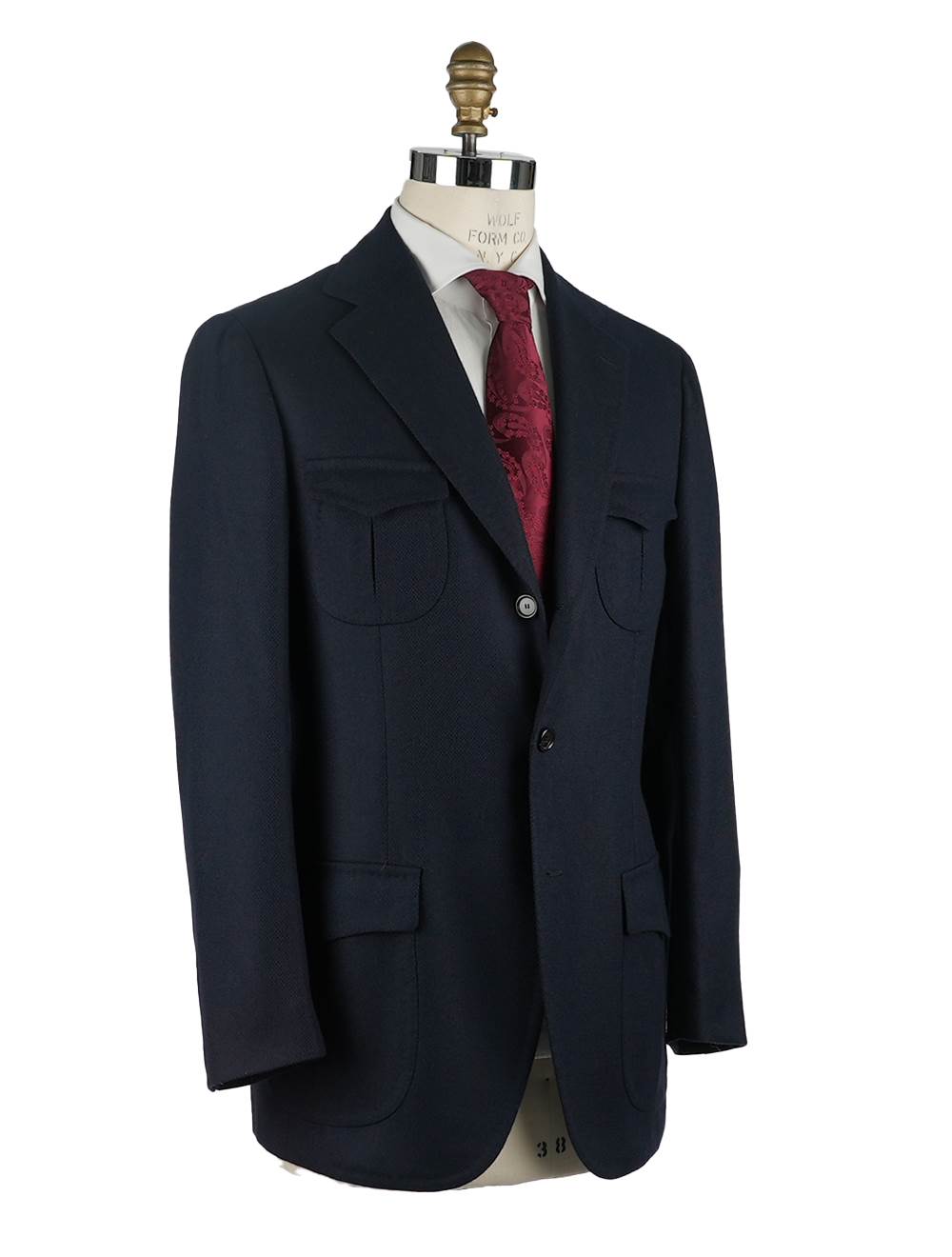 Cesare Attolini Cesare Attolini Blue Black Wool Cashmere Blazer Blue / Black 001