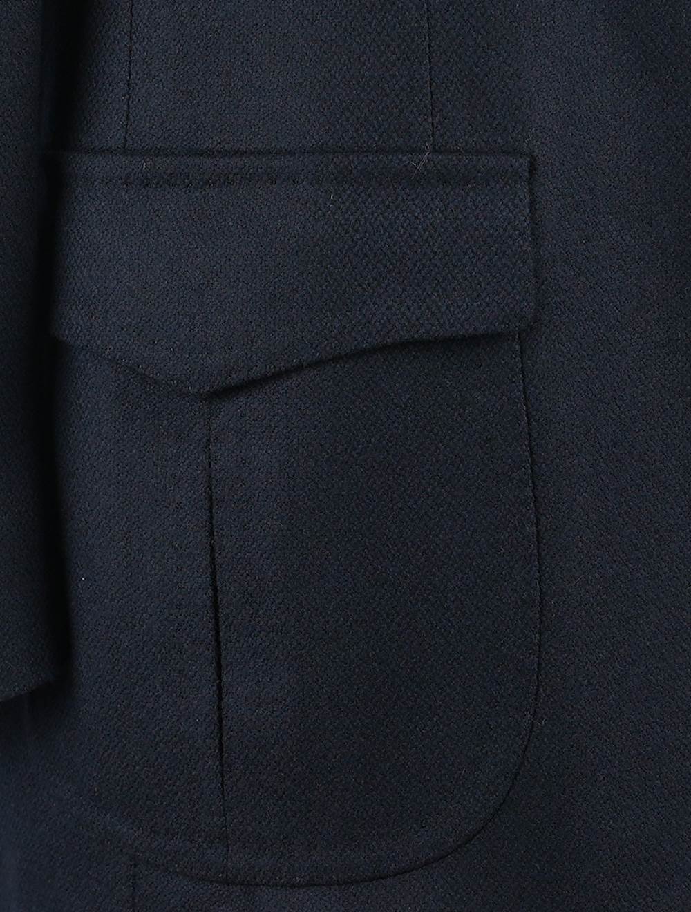 Cesare Attolini Blue Black Wool Cashmere Blazer