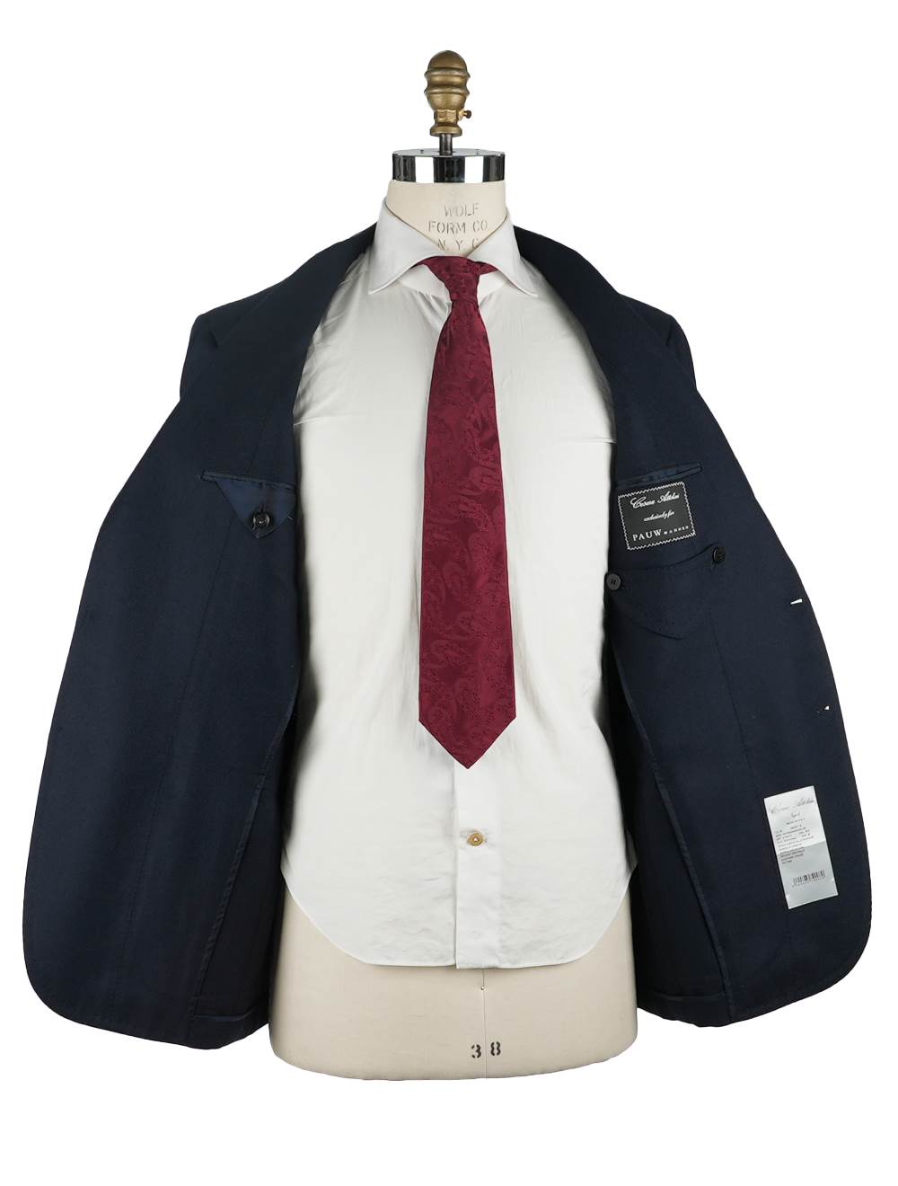 Cesare Attolini Blue Black Wool Cashmere Blazer