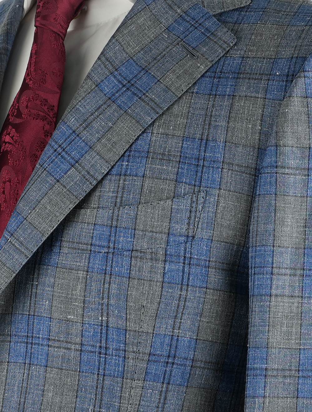Cesare Attolini Multicolor Wool Silk Linen Blazer