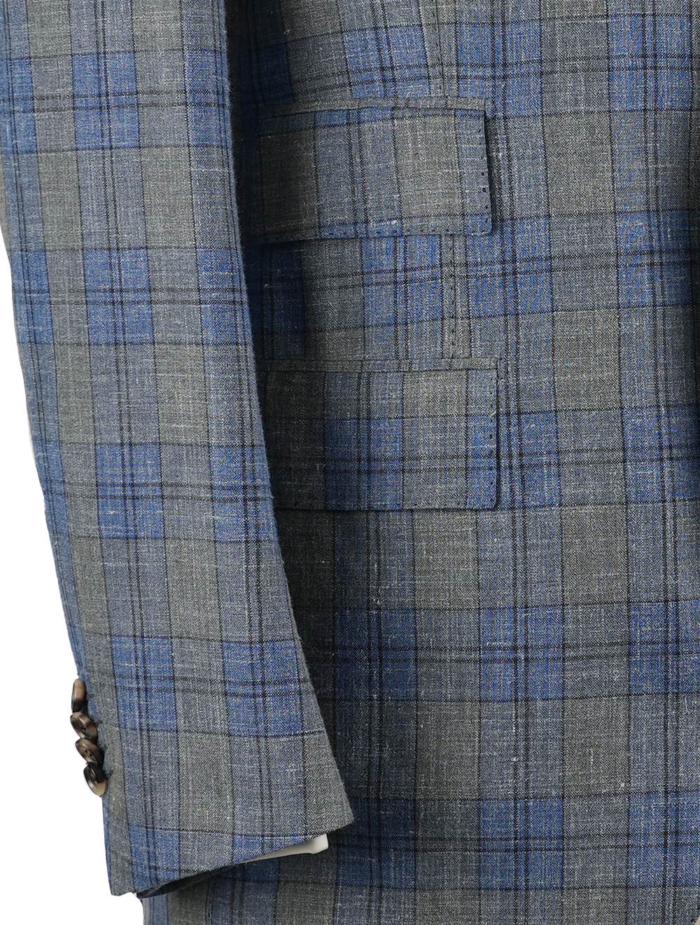 Cesare Attolini Multicolor Wool Silk Linen Blazer