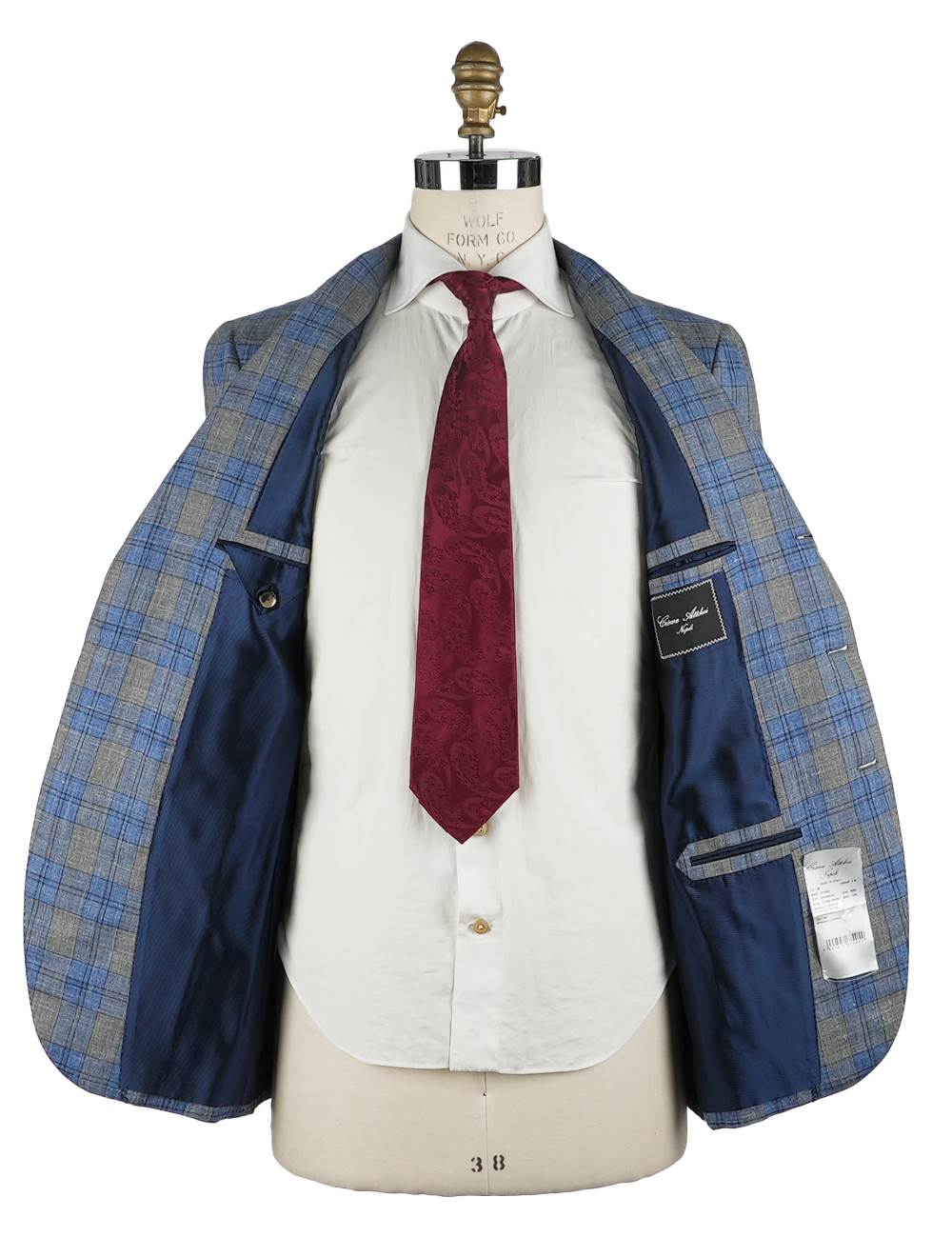 Cesare Attolini Multicolor Wool Silk Linen Blazer