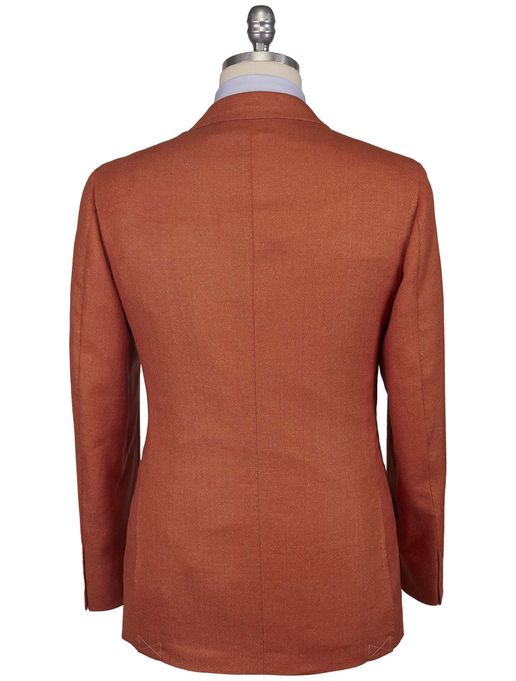Cesare Attolini Orange Wool Linen Blazer