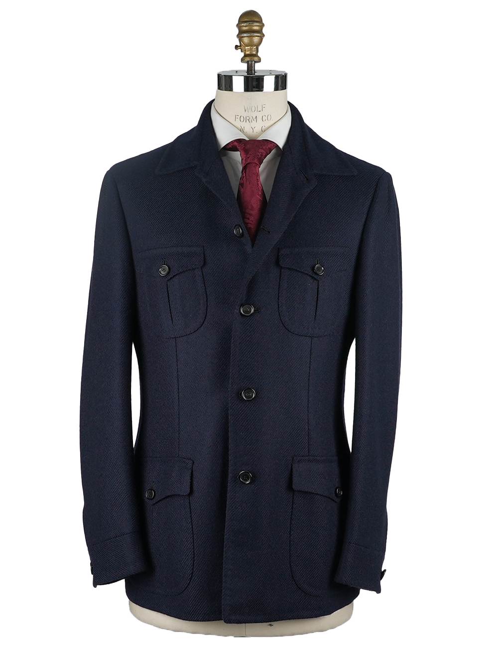 Cesare Attolini Cesare Attolini Blue Camel Overcoat Blue 000
