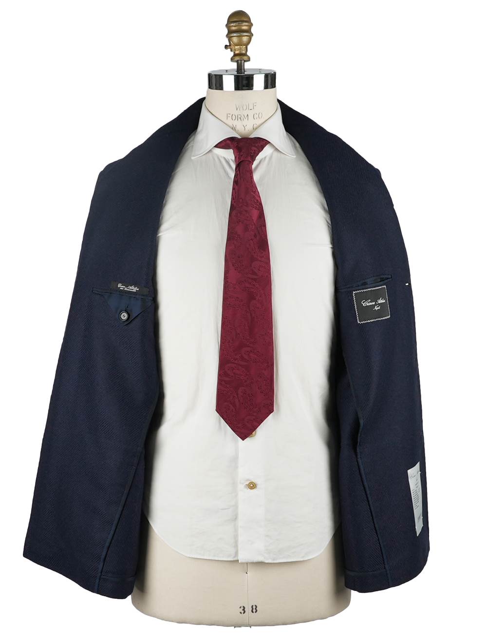 Cesare Attolini Blue Camel Overcoat