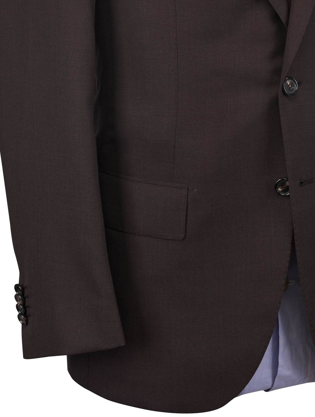 Cesare Attolini Brown Wool Silk Ea Blazer