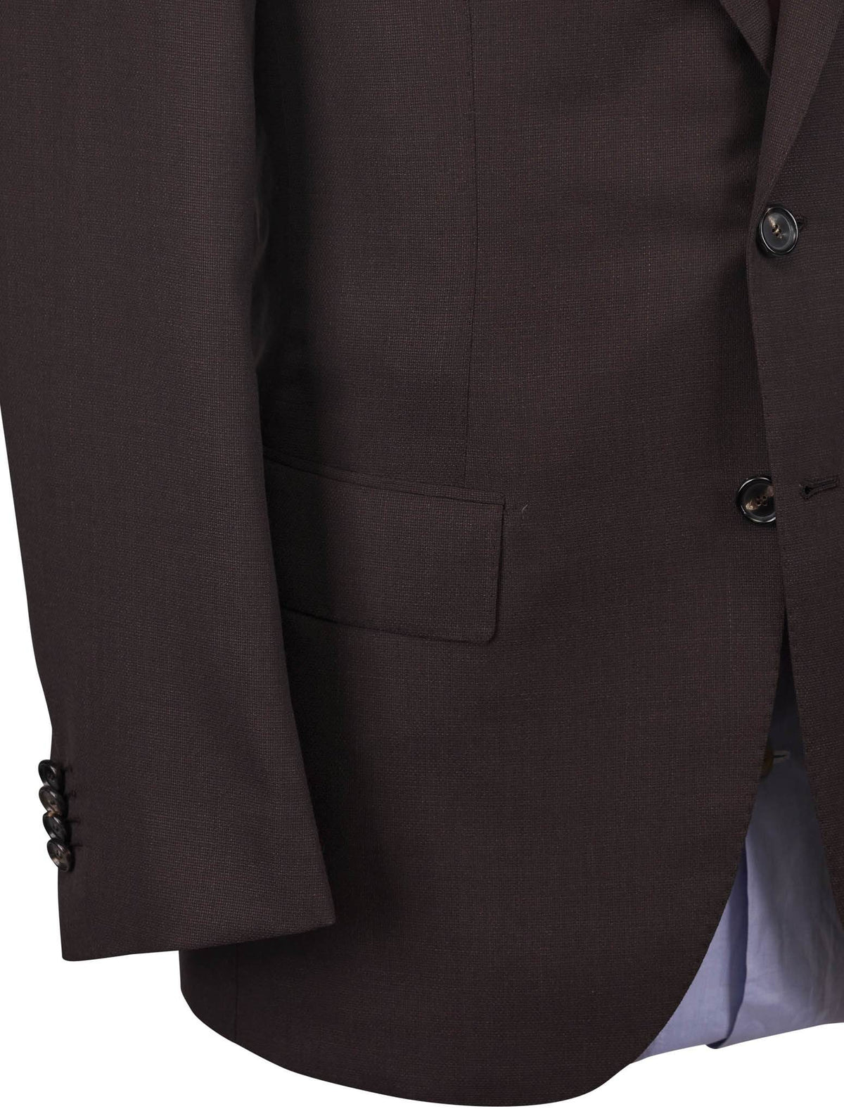 Cesare Attolini Brown Wool Silk Ea Blazer