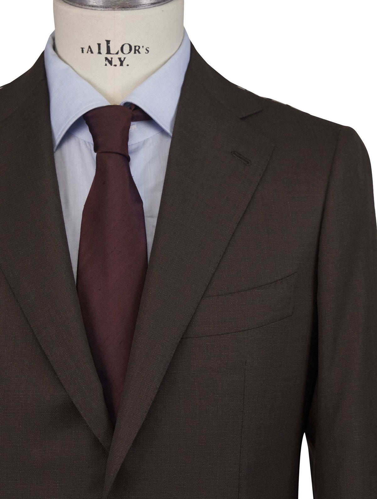 Cesare Attolini Brown Wool Silk Ea Blazer