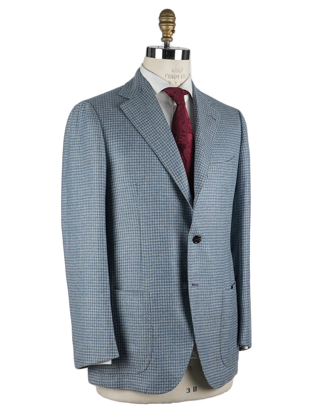 Cesare Attolini Cesare Attolini Light Blue Wool Linen Blazer Light Blue 001