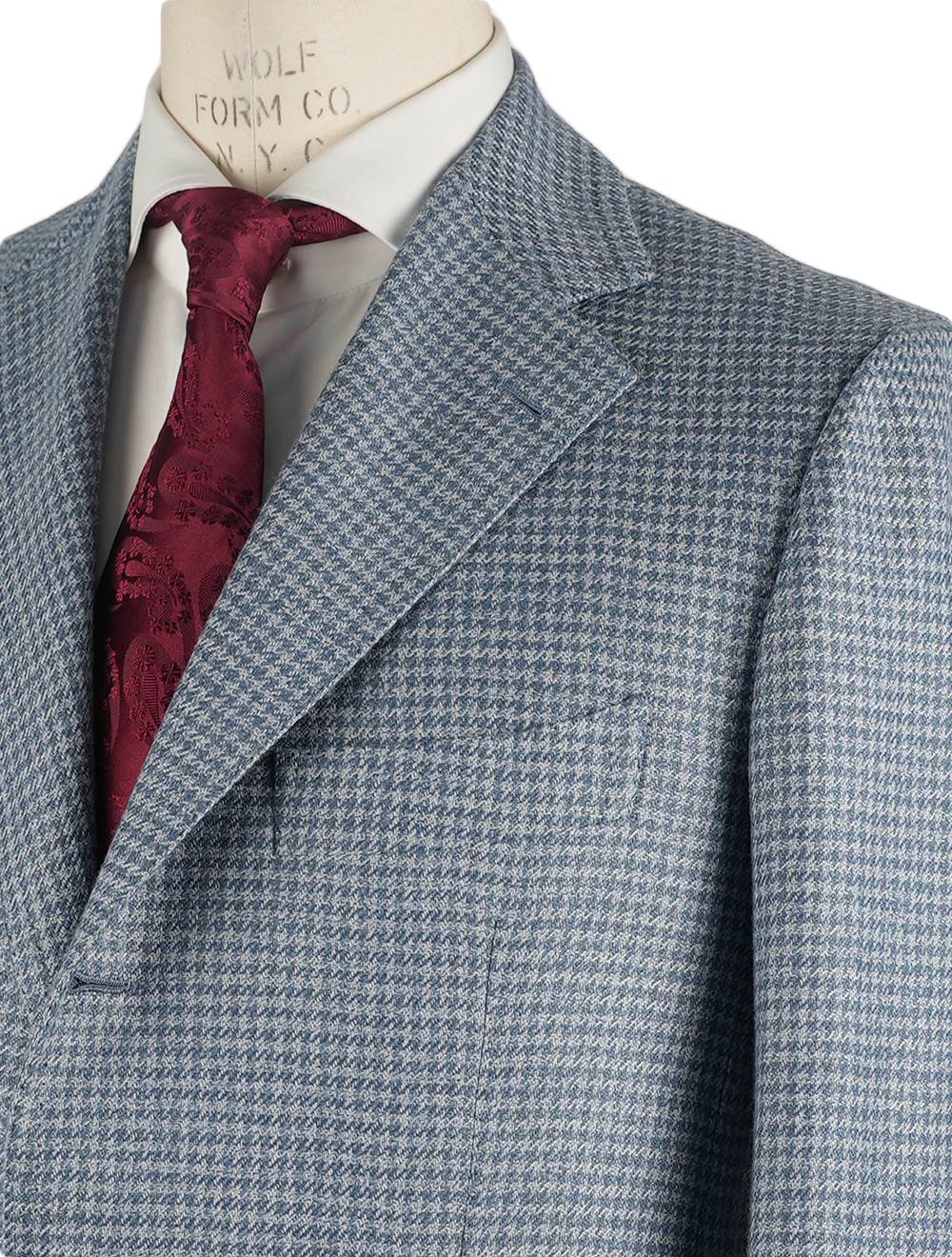 Cesare Attolini Light Blue Wool Linen Blazer