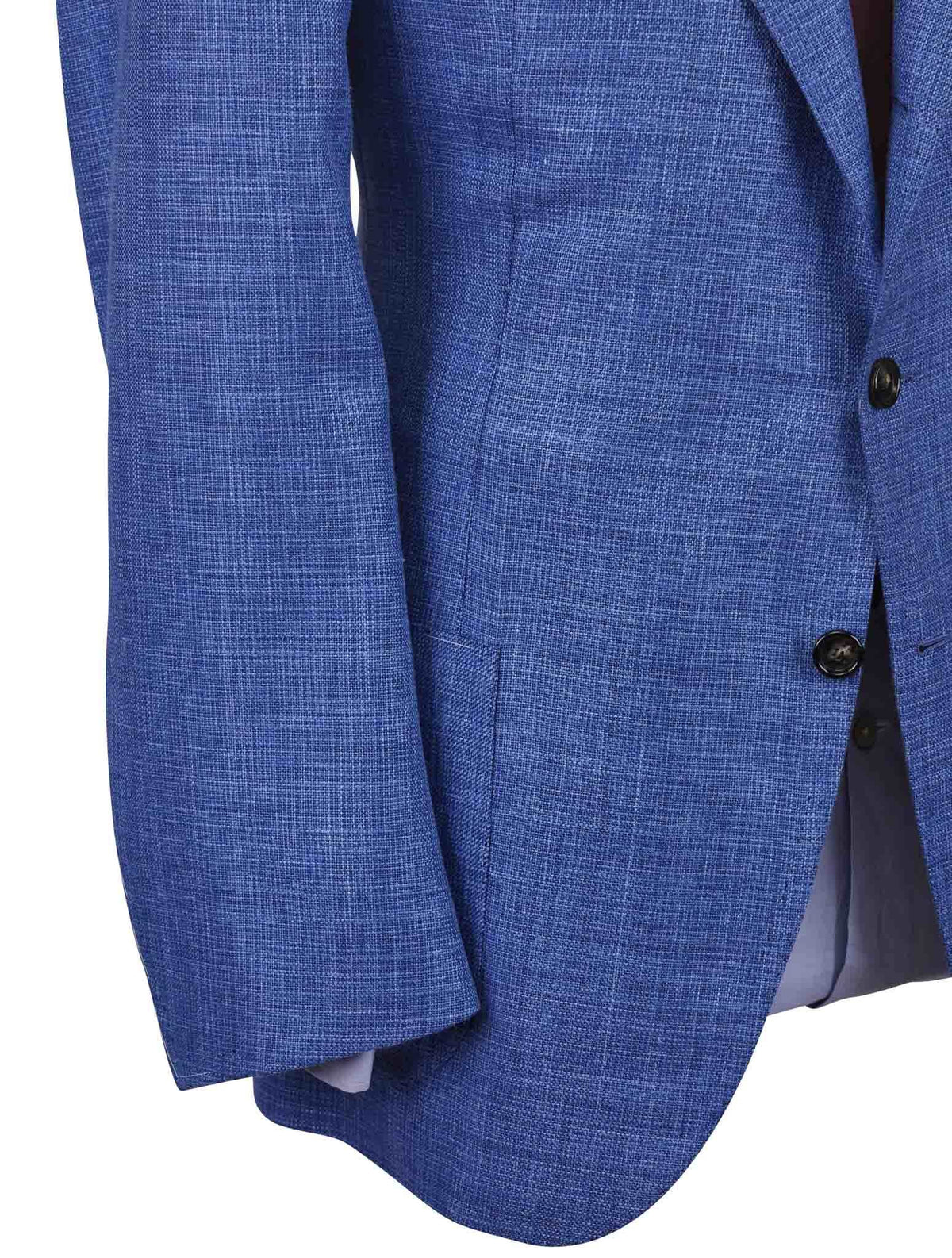 Cesare Attolini blu Wool silk linen Blazer