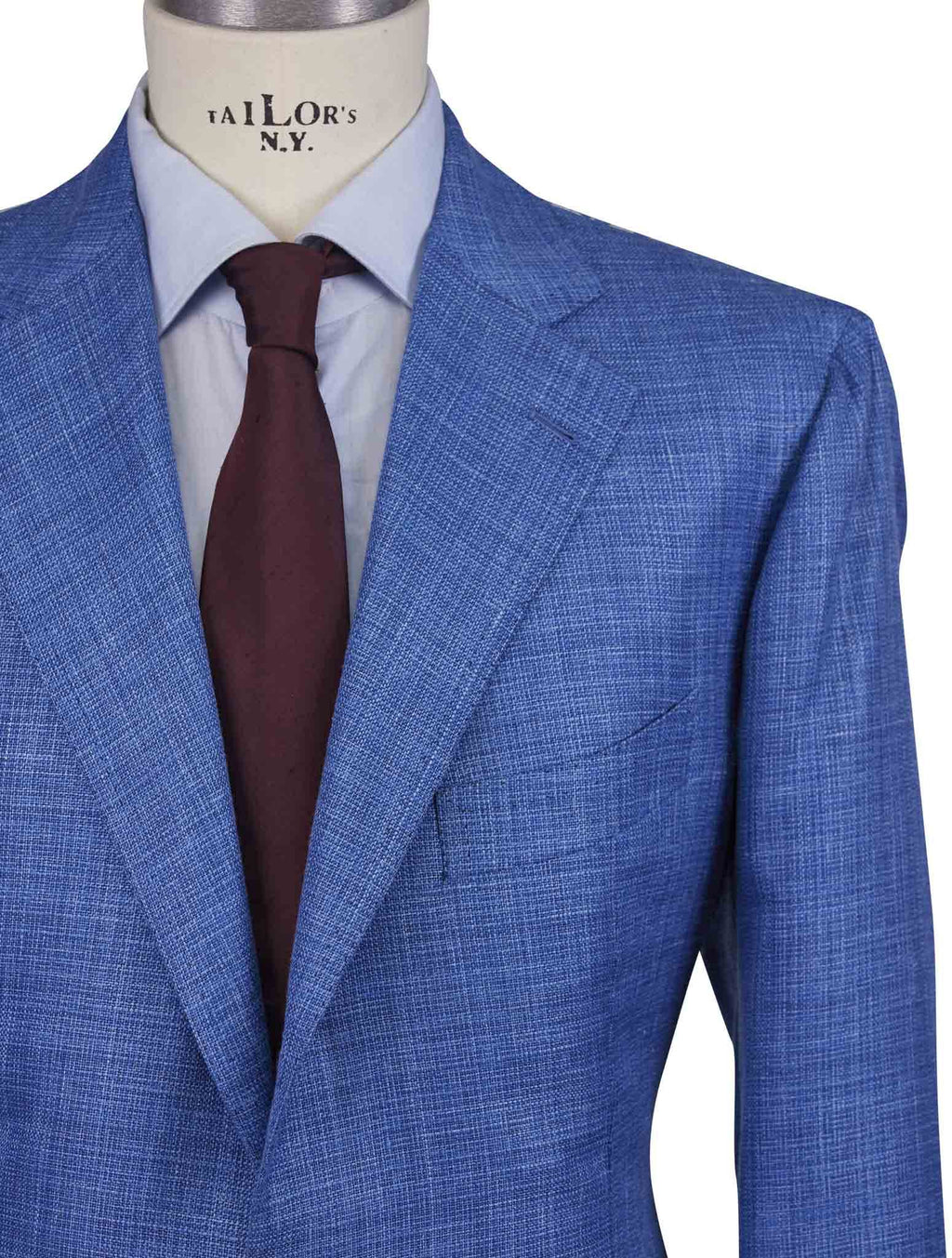 Cesare Attolini blu Wool silk linen Blazer