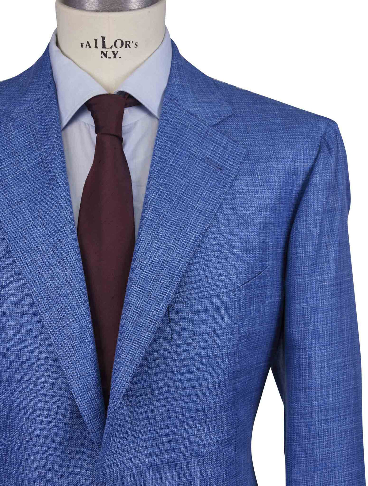 Cesare Attolini blu Wool silk linen Blazer