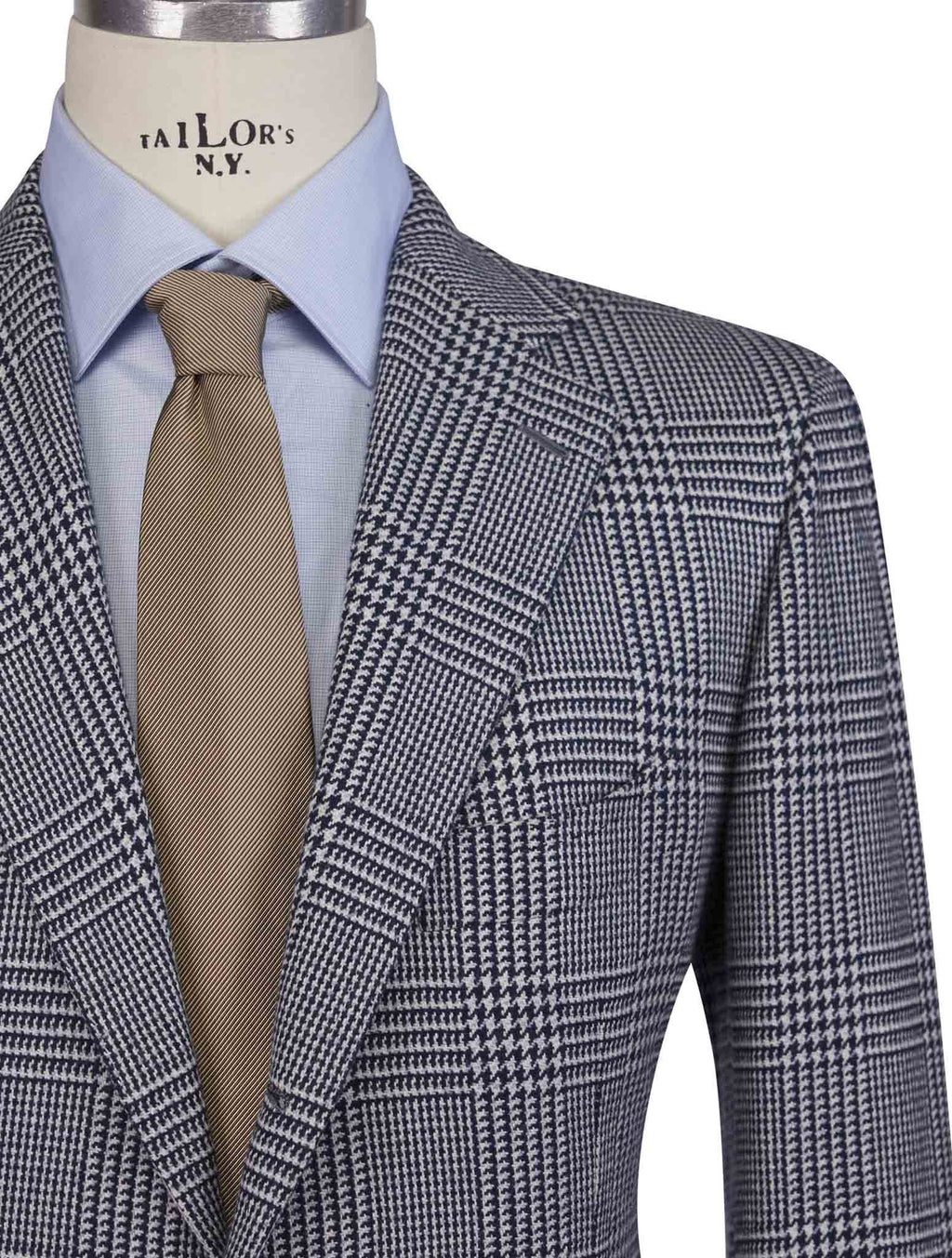 Cesare Attolini Gray Black Cashmere Blazer
