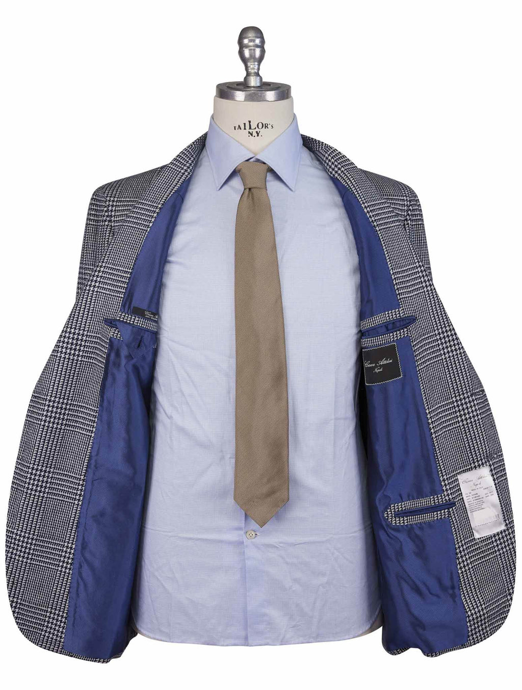 Cesare Attolini Gray Black Cashmere Blazer