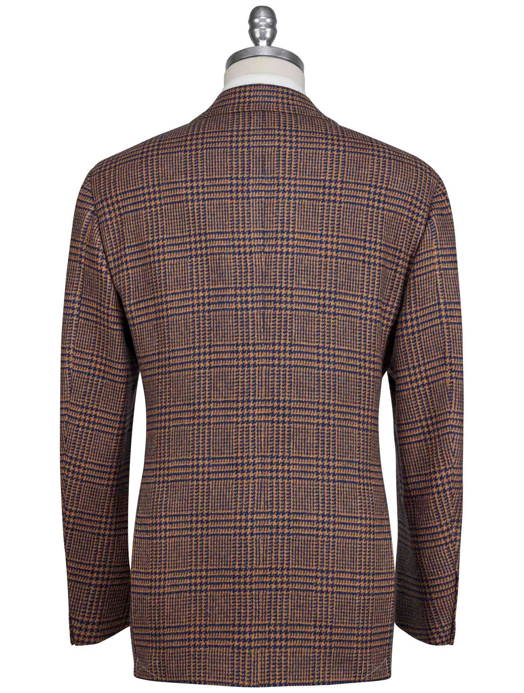 Cesare Attolini Brown Blue Lambswool Blazer