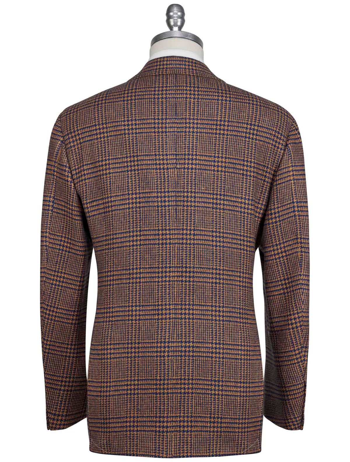 Cesare Attolini Brown Blue Lambswool Blazer