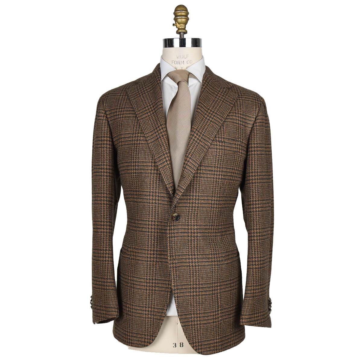 Cesare Attolini Cesare Attolini Lambswool Beige Green Blazer Beige/Green 000