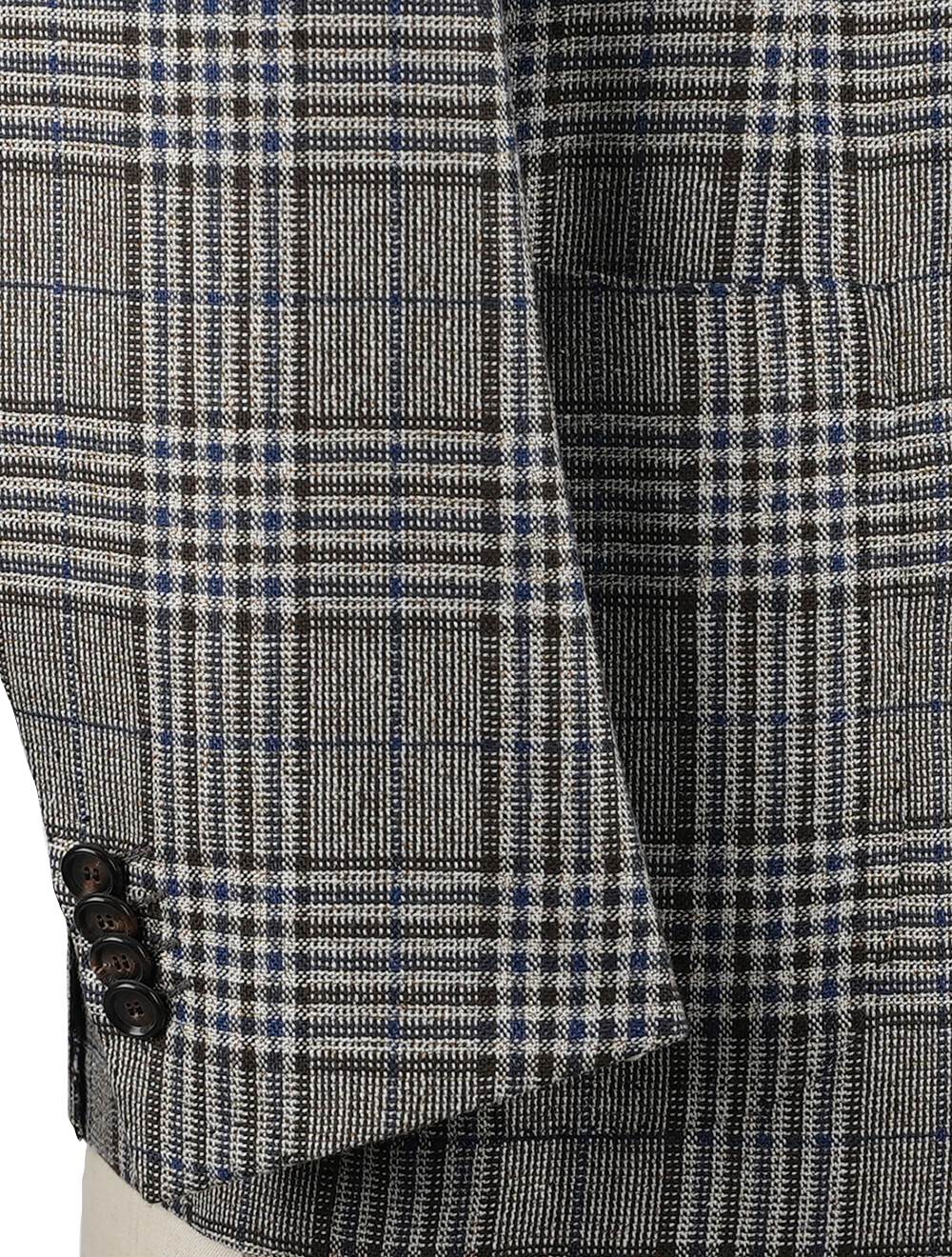 Cesare Attolini Multicolor Wool Linen Silk Blazer