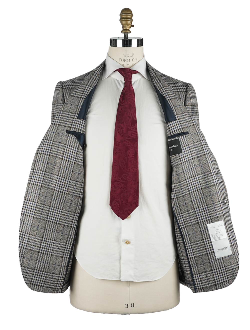 Cesare Attolini Multicolor Wool Linen Silk Blazer