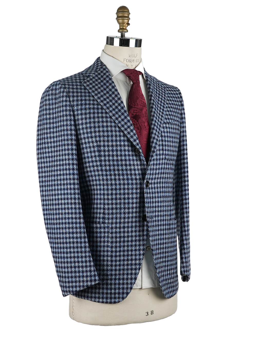 Cesare Attolini Cesare Attolini Blue Light Blue Lambswool Blazer Blue / Light Blue 001