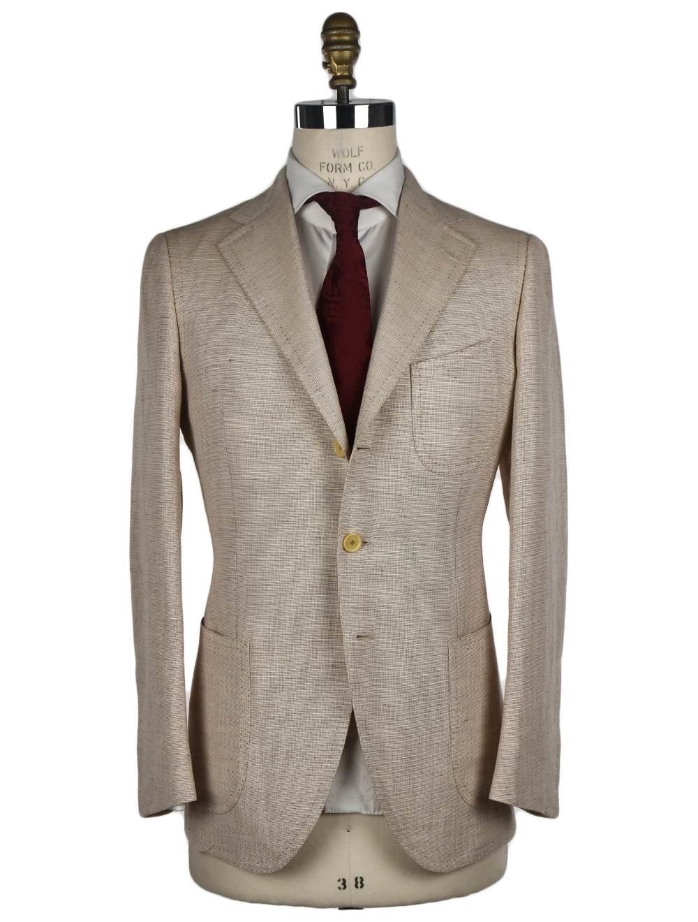 Cesare Attolini Cesare Attolini Beige Hemp Wool Blazer Beige 000