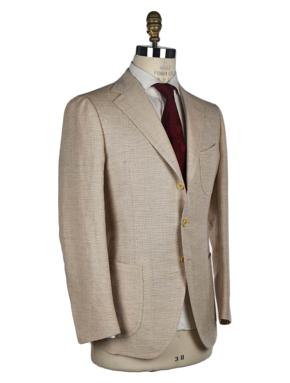 Cesare Attolini Cesare Attolini Beige Hemp Wool Blazer Beige 001