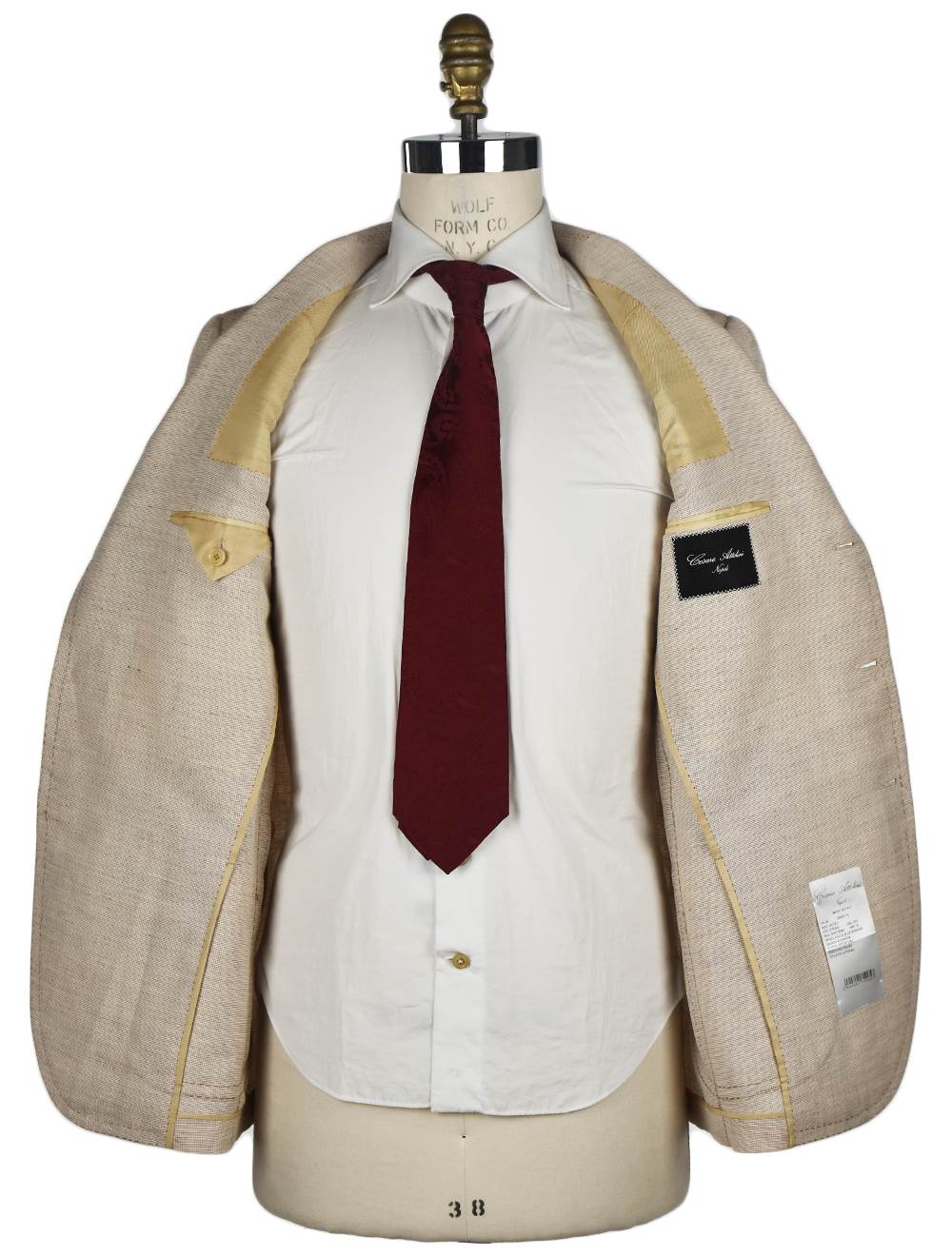 Cesare Attolini Beige Hemp Wool Blazer