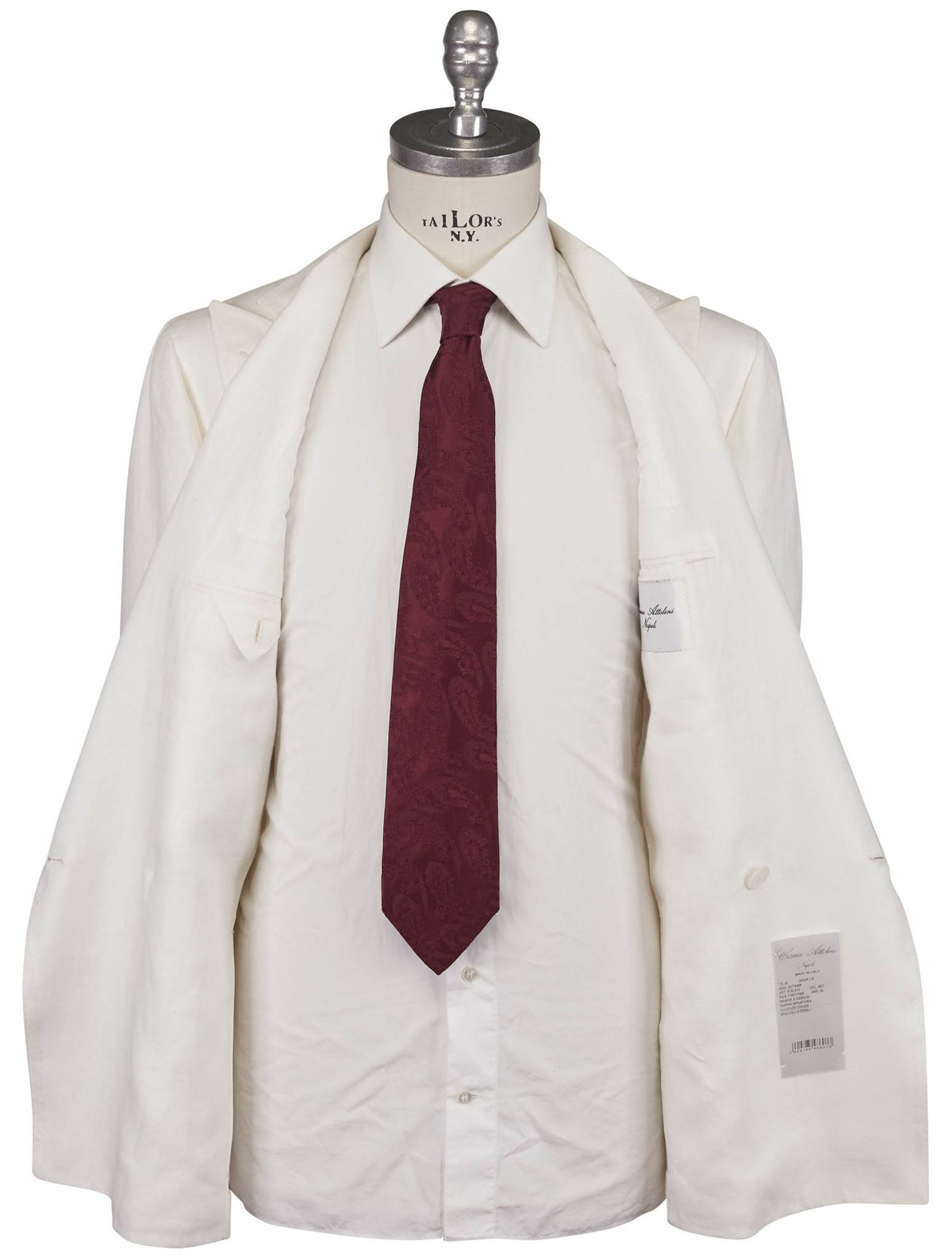 Cesare Attolini White Linen Blazer