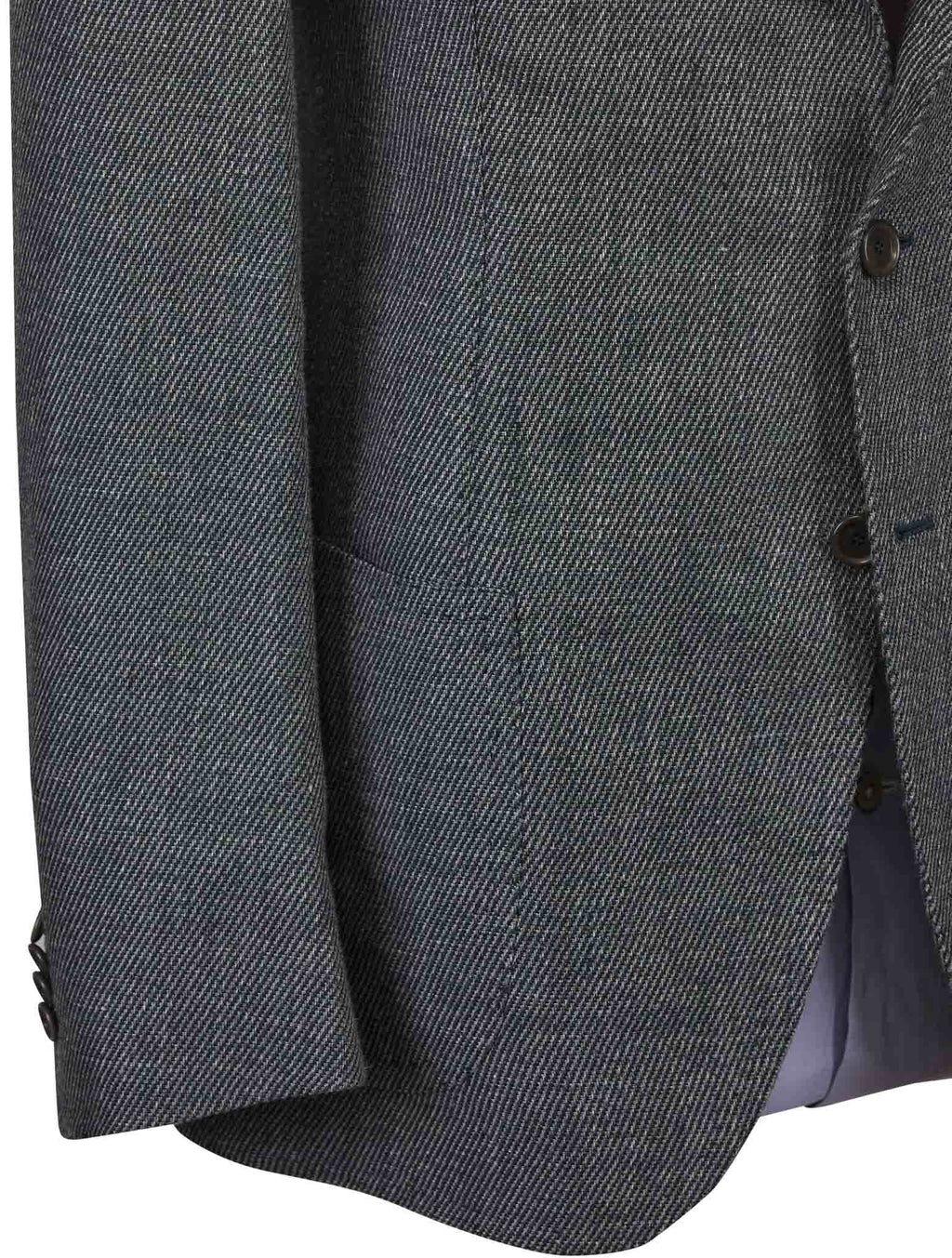 Cesare Attolini Green Wool Linen Blazer