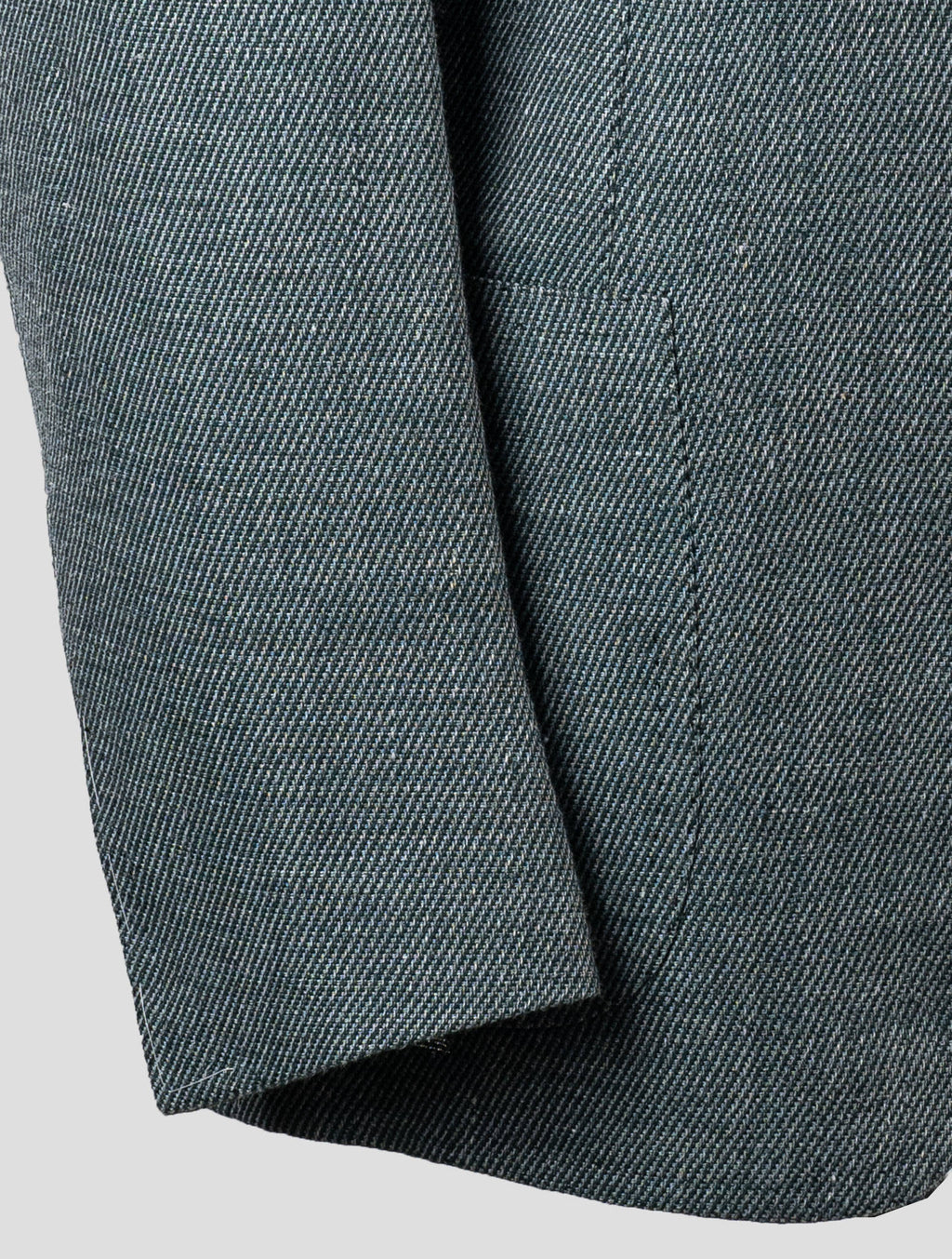 Cesare Attolini Green Wool Linen Blazer